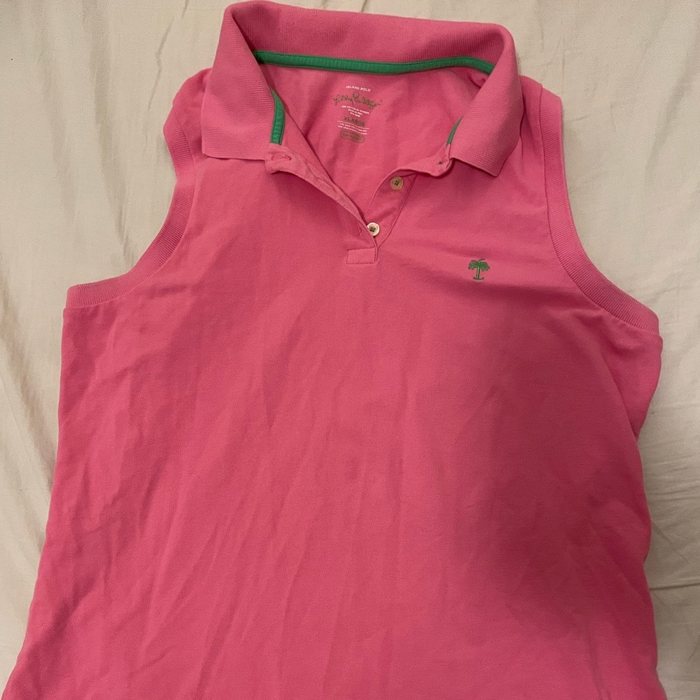 LILLY PULITZER SLEEVELESS ISLAND POLO SIZE XL